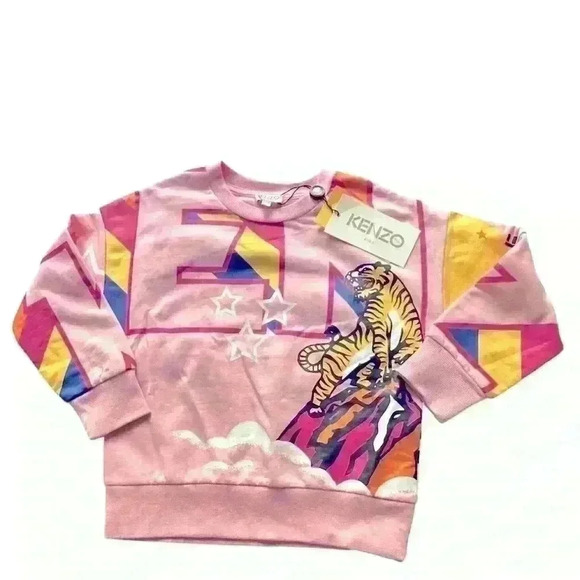 Net Kenzo sweatshirt  size 6/116 color pink - Picture 1 of 7